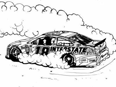 nascar coloring pages free printable
