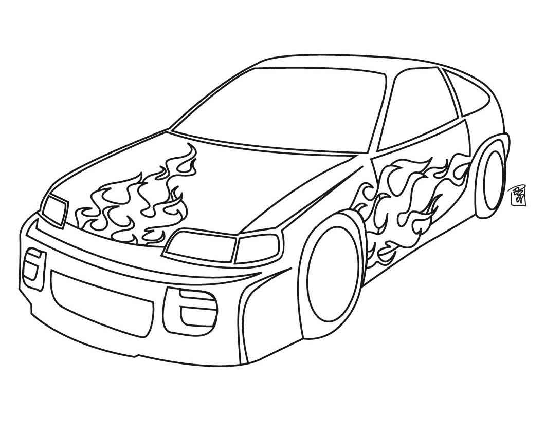 nascar racing coloring pages