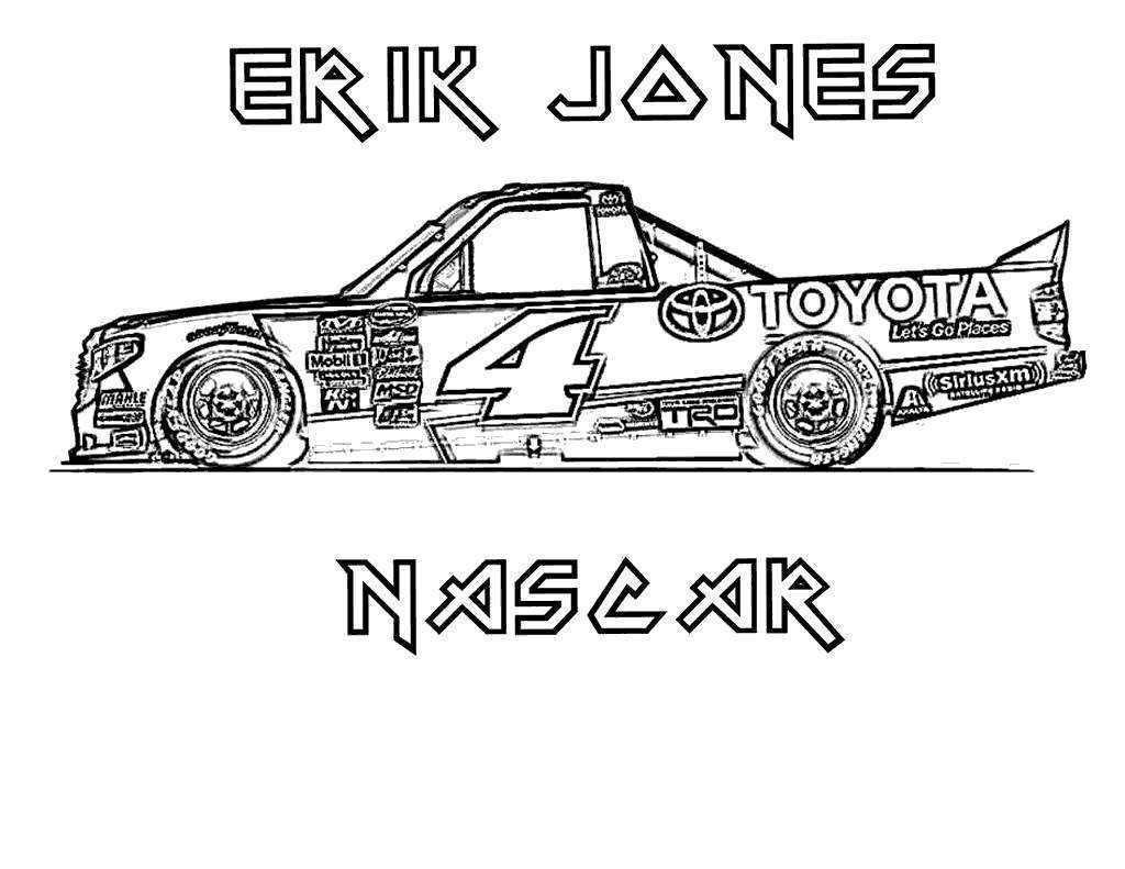 nascar truck coloring pages
