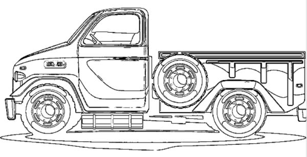 new pickup truck coloring pictures