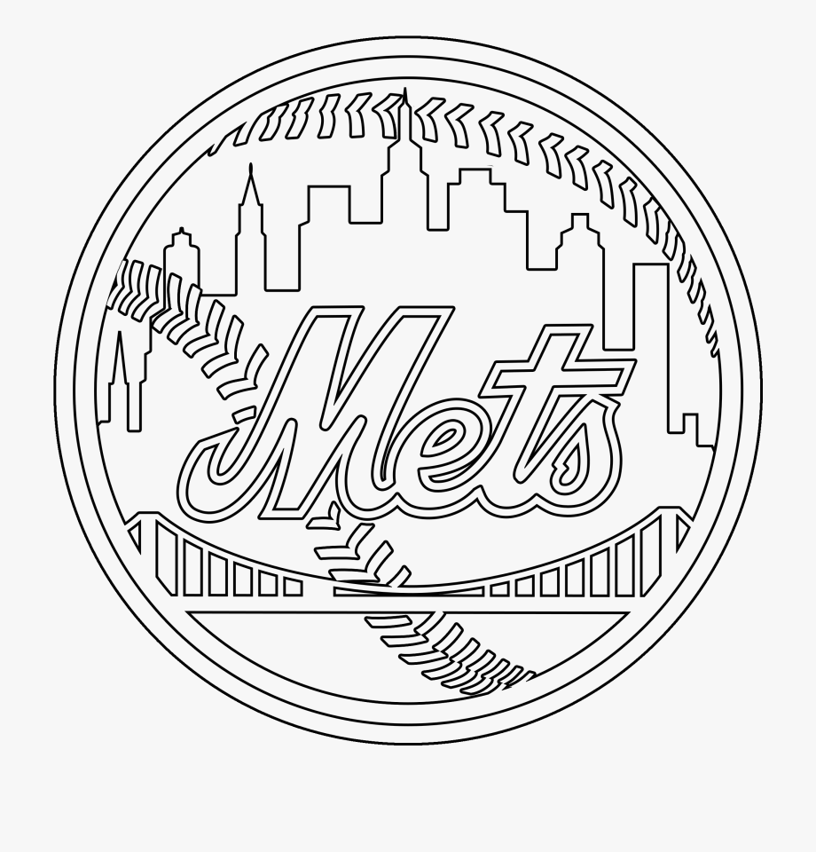 new york mets logo coloring pages