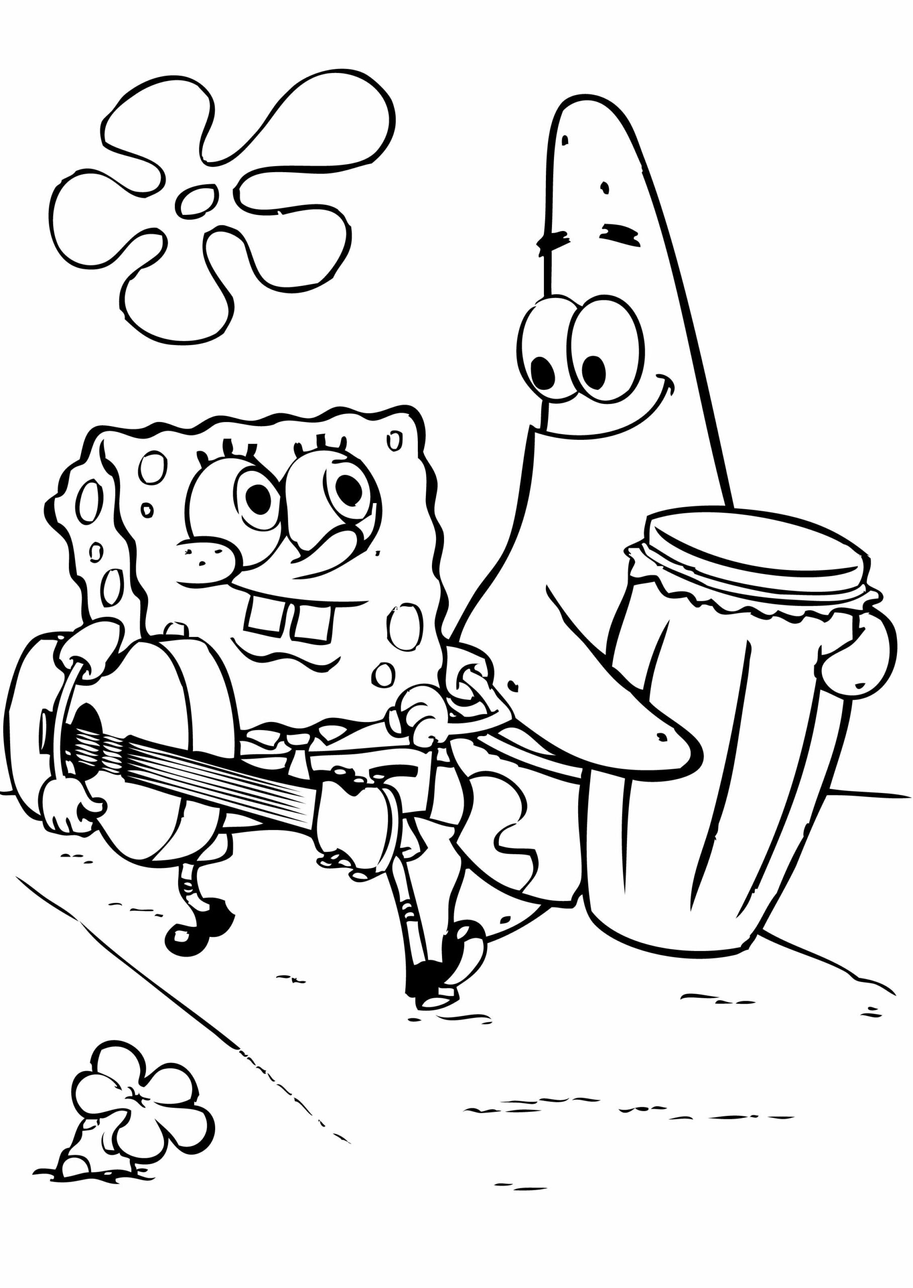 nickelodeon spongebob coloring pages