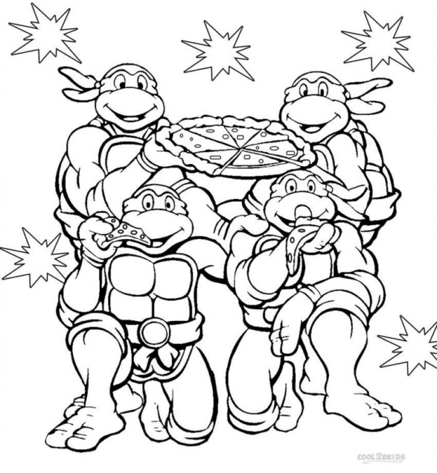 ninja turtles coloring pages free