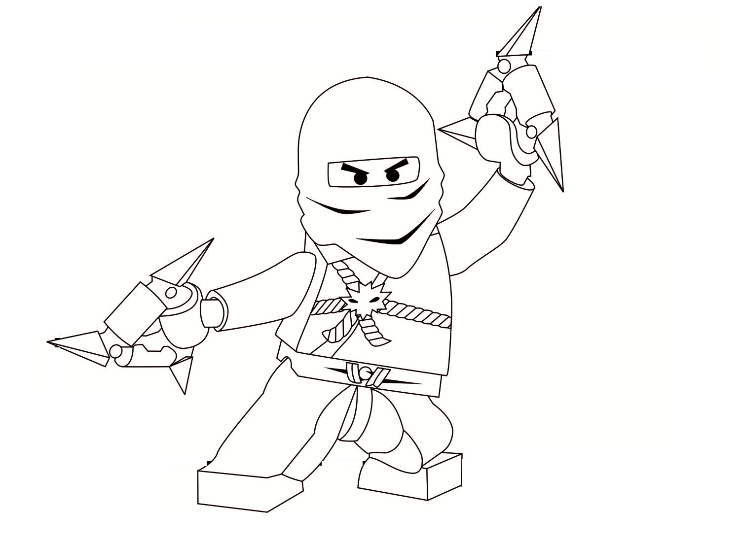 ninjago cole coloring pages