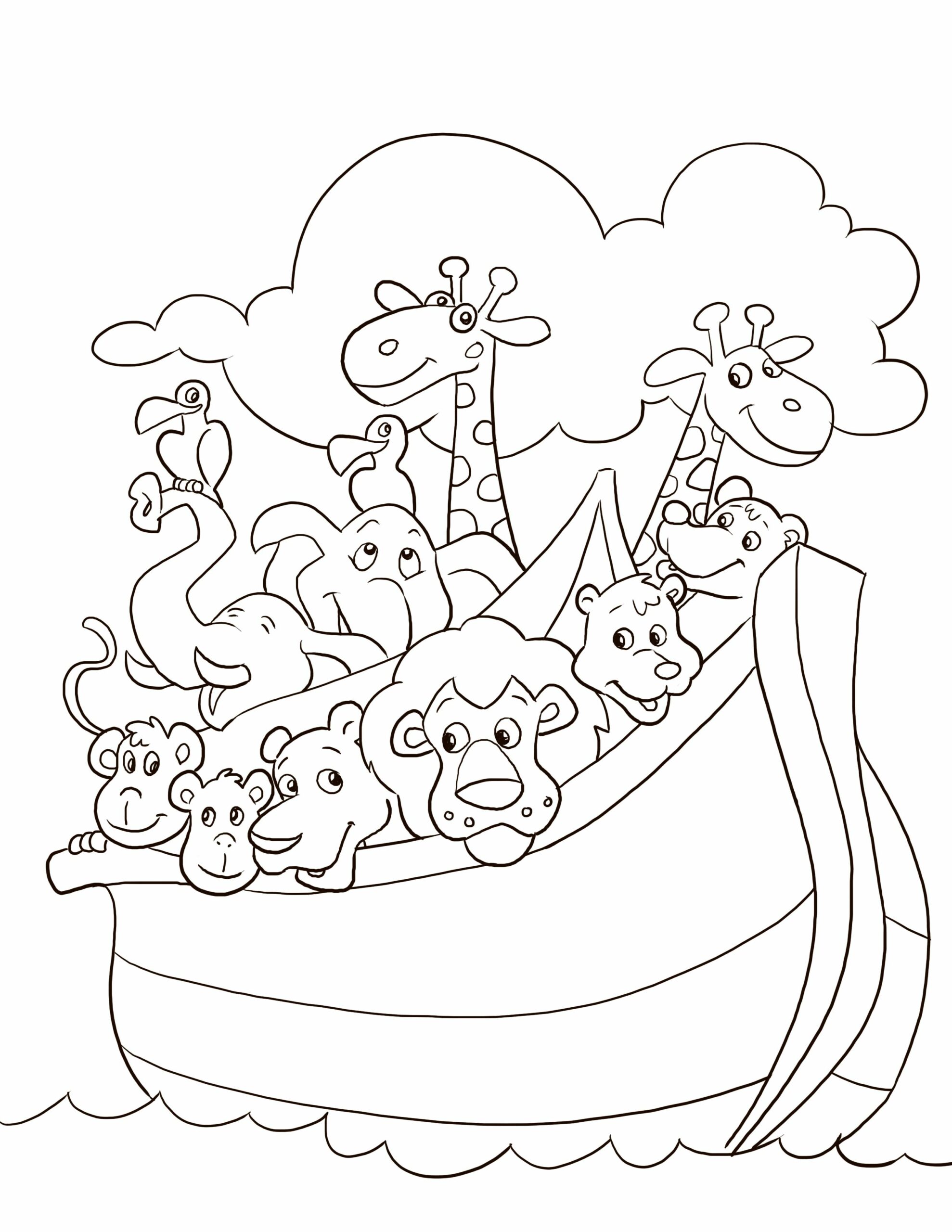 Amazing Noah's Ark Coloring Pages Pdf Free - Coloringfolder.com