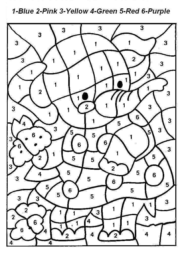 number coloring pages for kindergarten