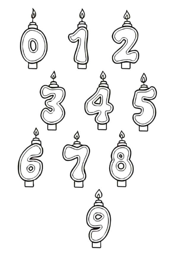 number coloring pages kids