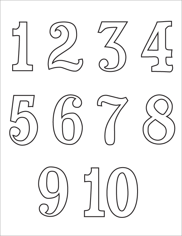 number coloring pages pdf