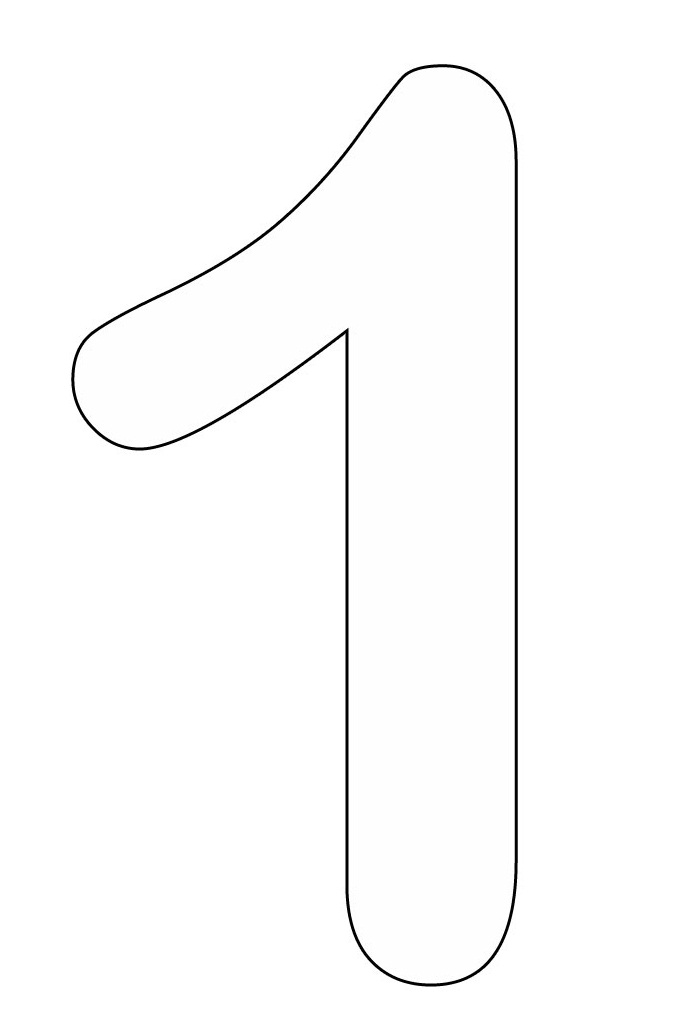 number coloring pages preschool
