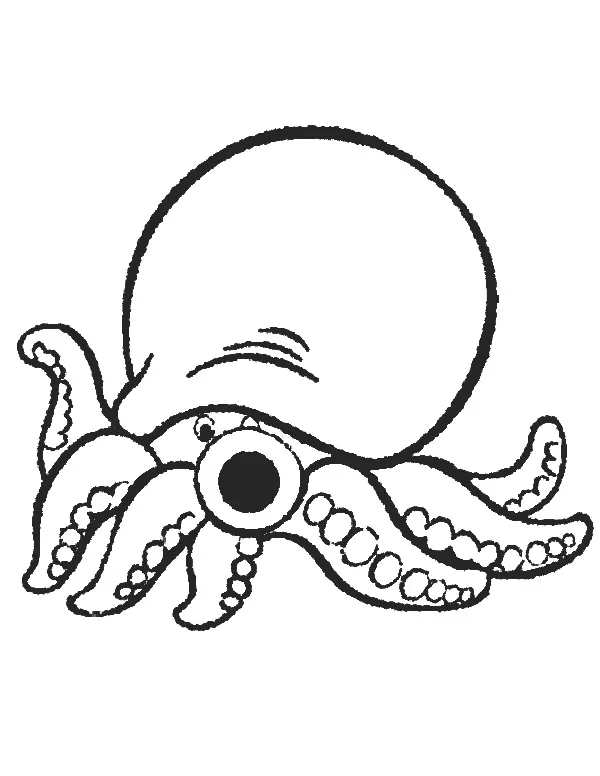 cute cartoon octopus coloring pages printable