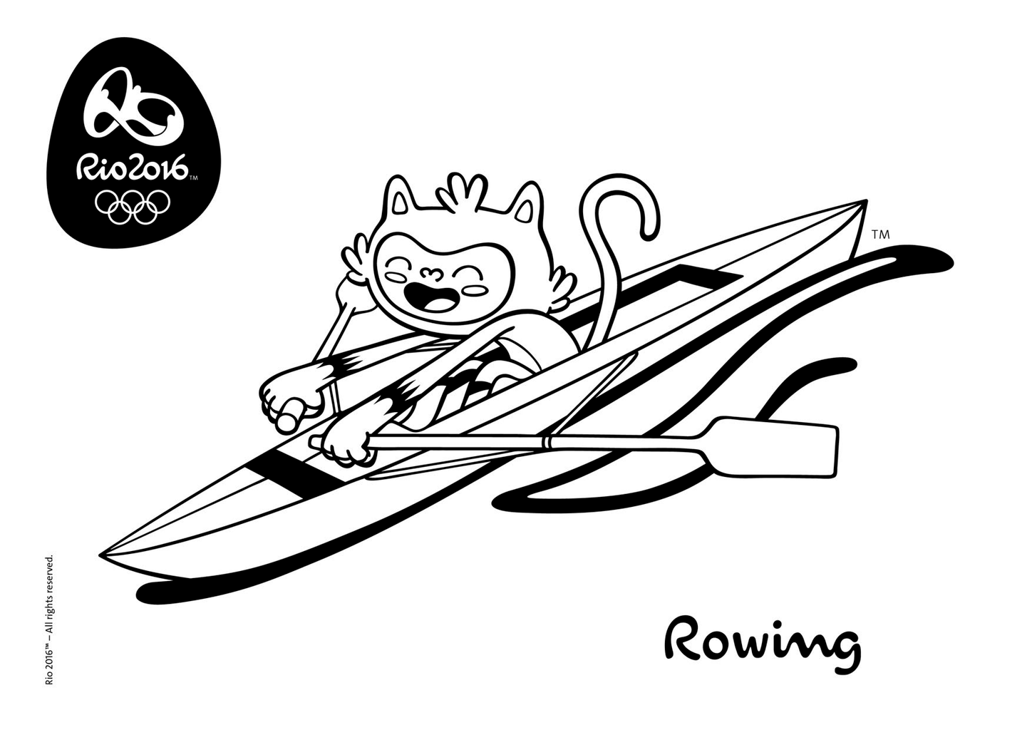olympic rowing coloring pages