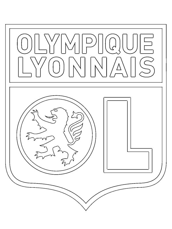 olympique lyonnais coloring pages
