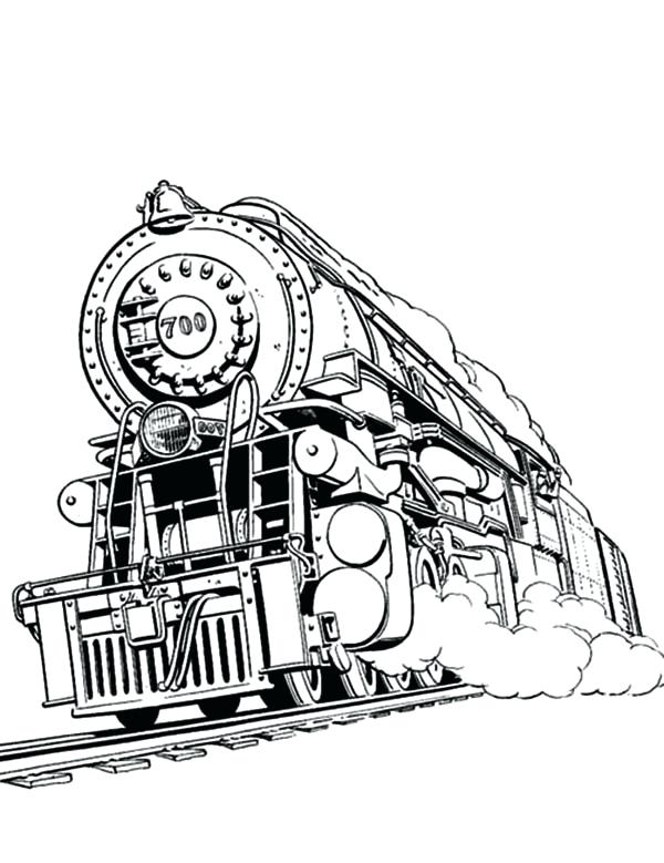 online train coloring pages