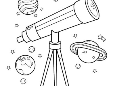 outer space coloring pages for preschoolers