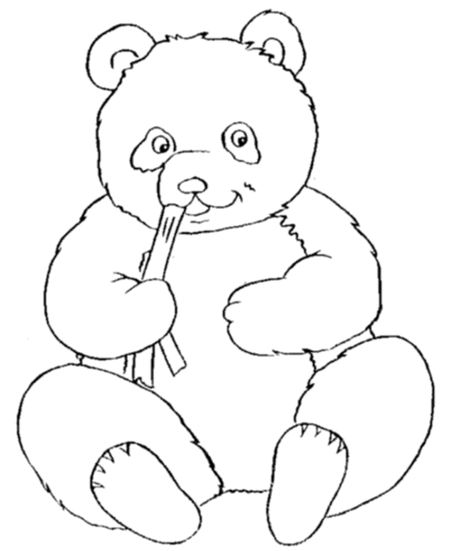 panda coloring pages free printable