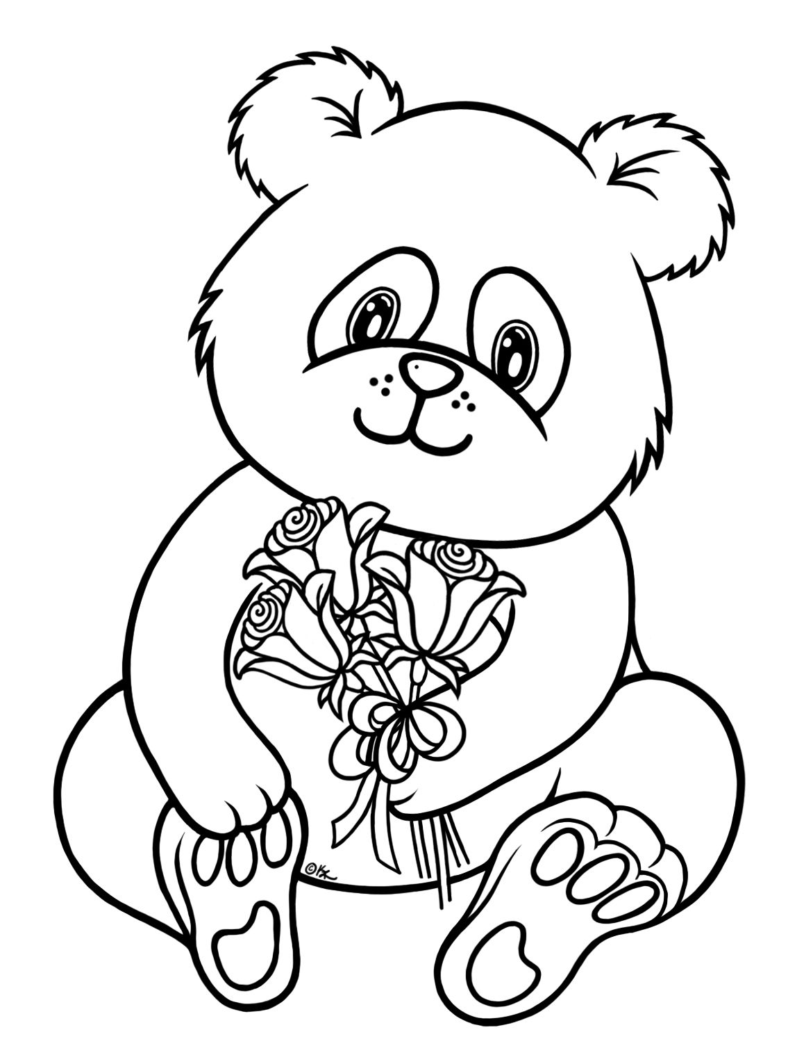 panda coloring pages print