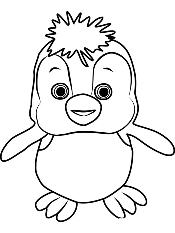 baby penguin coloring pages