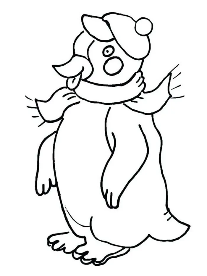 free penguin coloring pages
