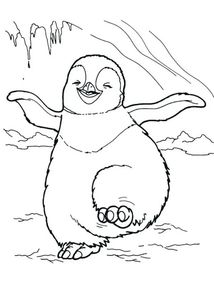 penguin coloring pages to print