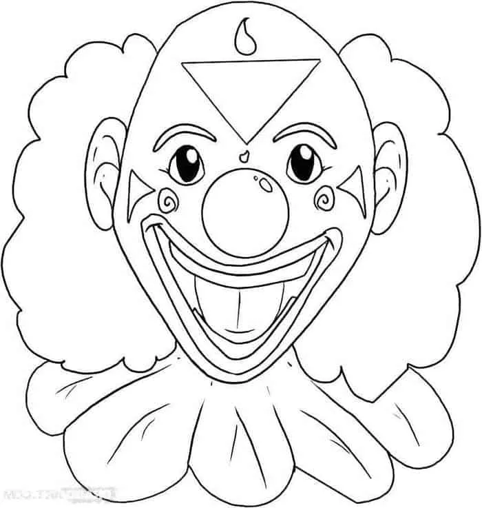 pennywise face coloring pages
