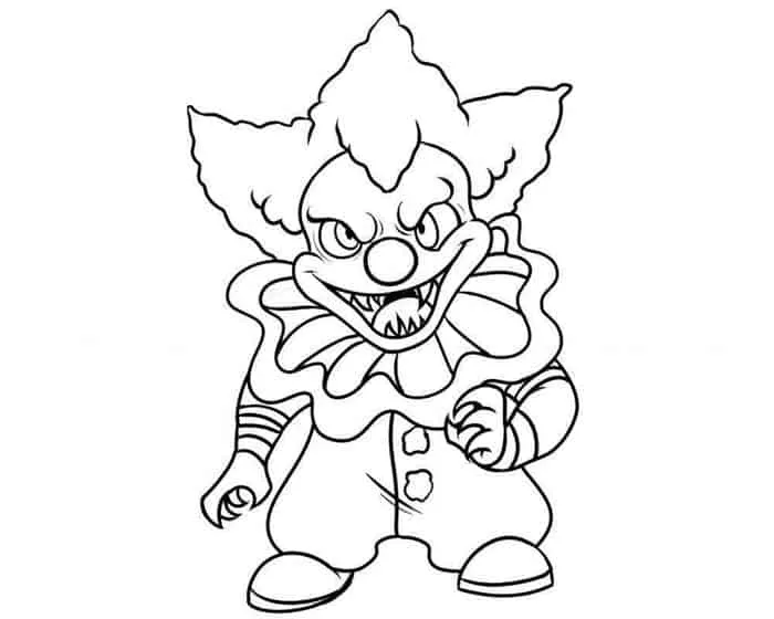 it the clown coloring pages