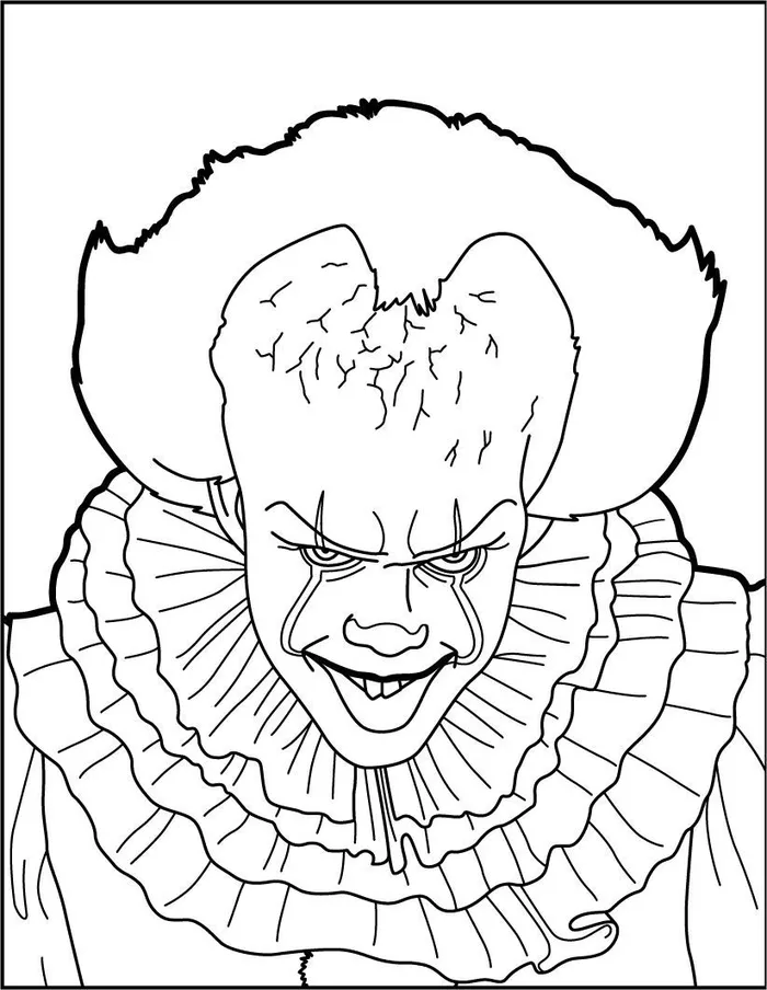 pennywise coloring page