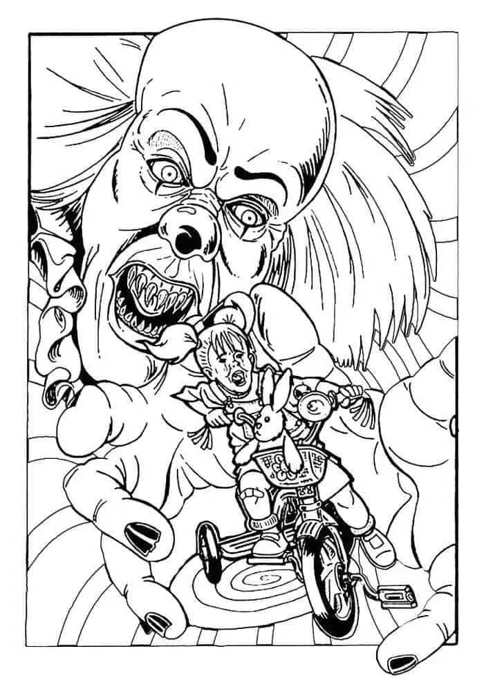 pennywise coloring sheet