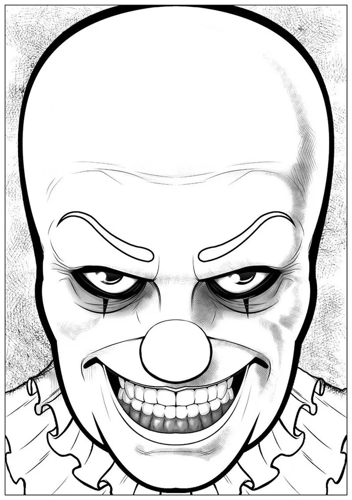 printable pennywise face