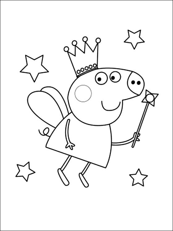 peppa pig coloring pages free