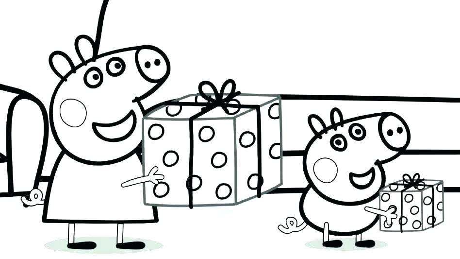 peppa pig coloring pages print