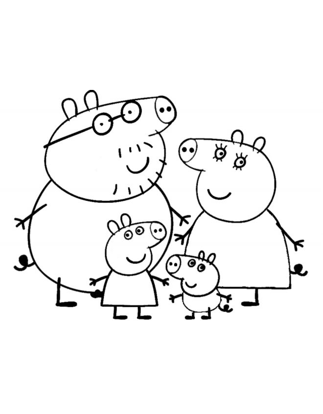 peppa pig coloring pages printable