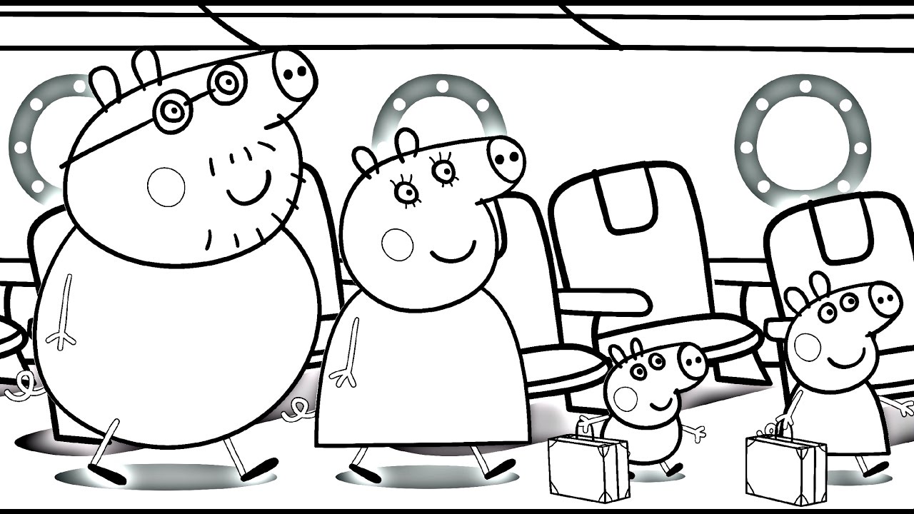 peppa pig free printable coloring pages