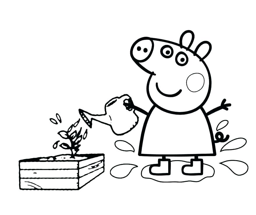 peppa pig printables coloring pages