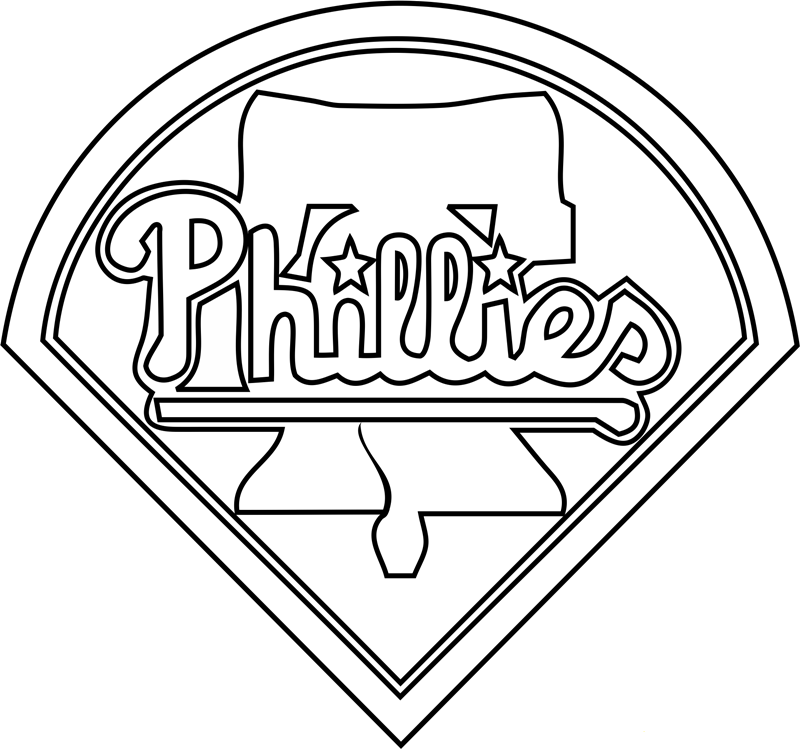 philadelphia phillies logo coloring pages
