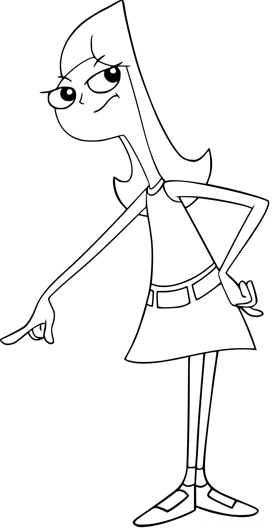 candace from phineas and ferb coloring pages