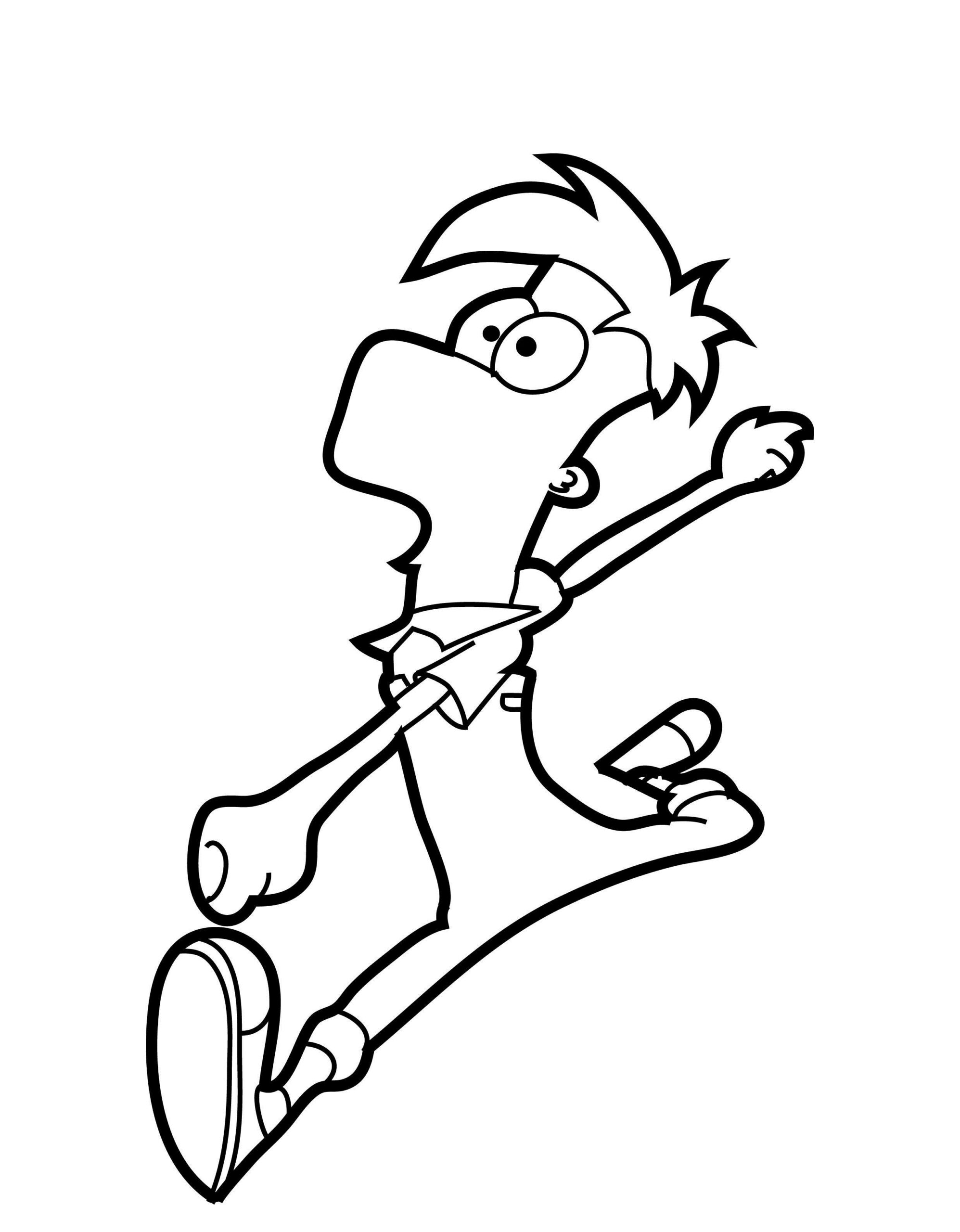 ferb and phineas coloring pages