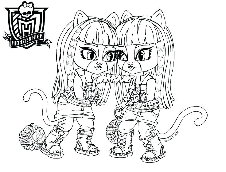 pictures of monster high coloring pages