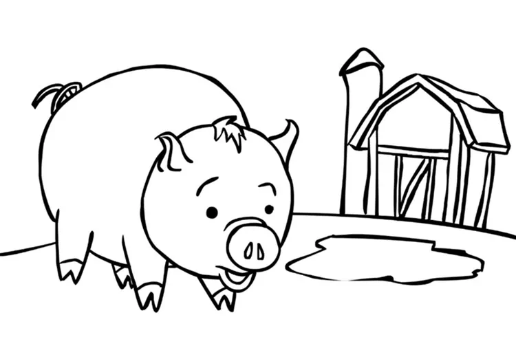 the pig coloring pages