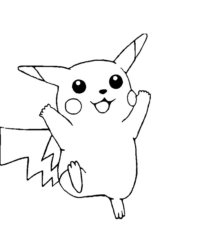 pikachu coloring pages free