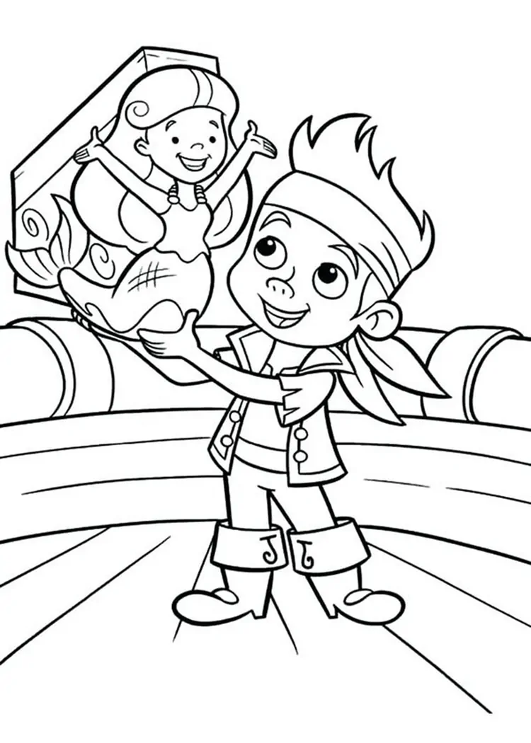 pirate colouring sheet