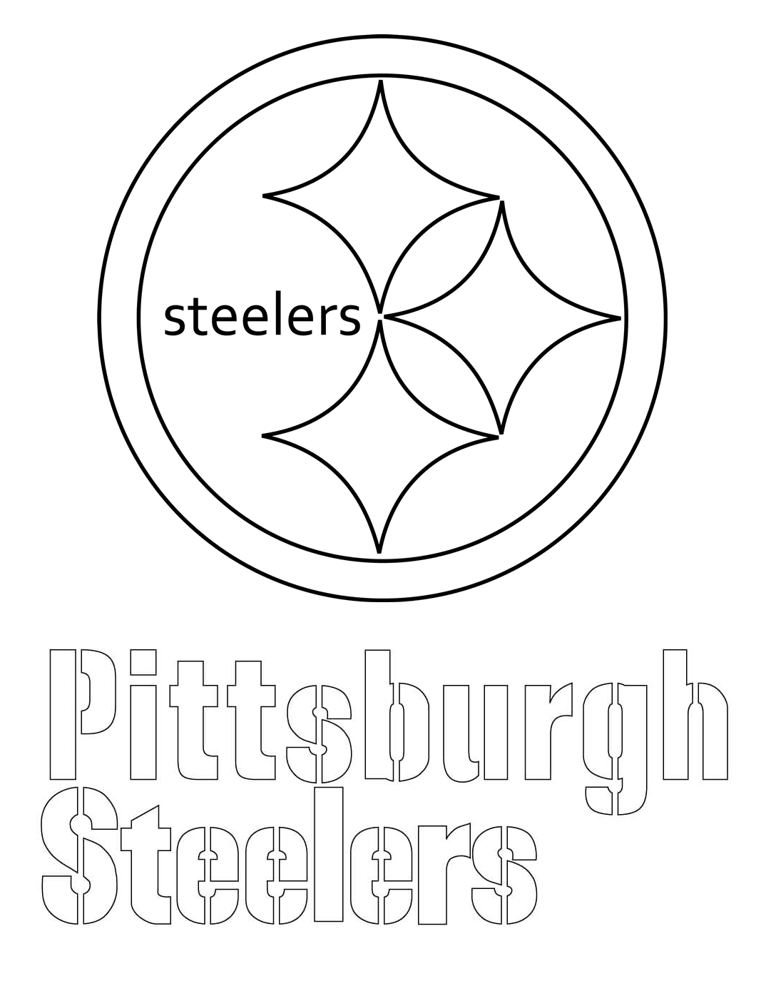 pittsburgh steelers coloring pages printable
