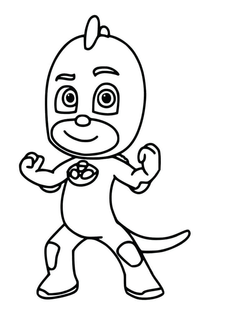 gekko greg coloring page pdf pj masks