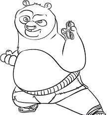 po the panda coloring pages
