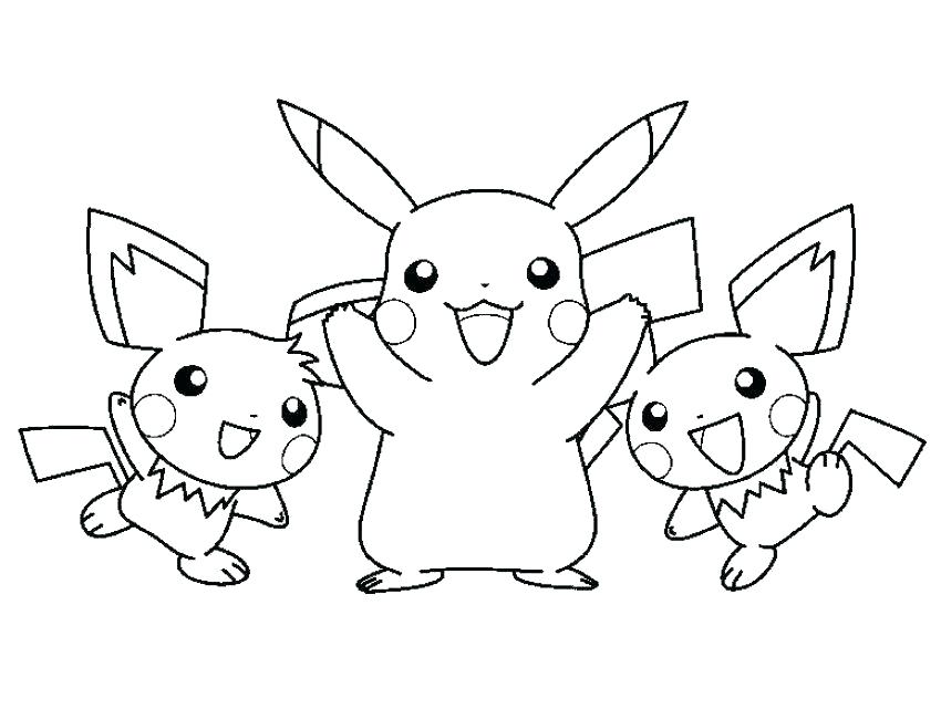 pokemon coloring pages pikachu
