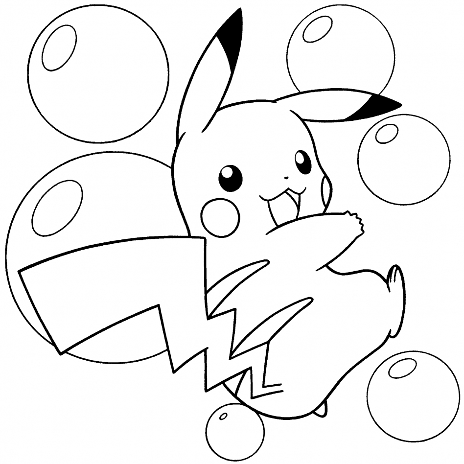 pokemon pikachu coloring pages free