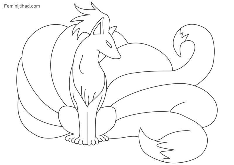 pokemon vulpix card coloring pages