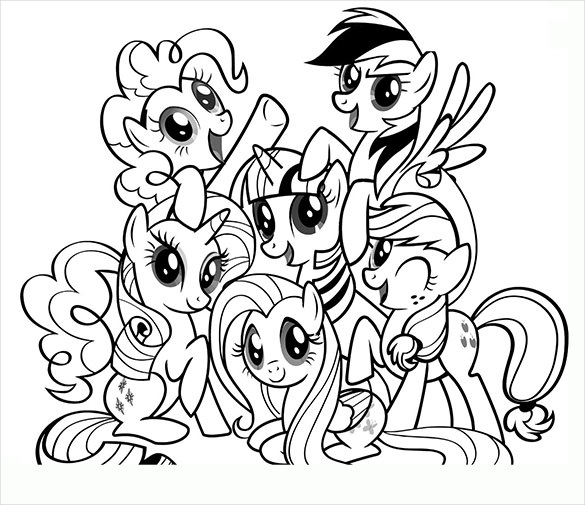 pony coloring pages printable
