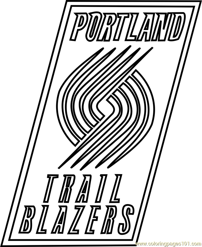 portland trail blazers coloring pages