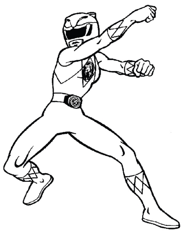 power rangers coloring pages for kids