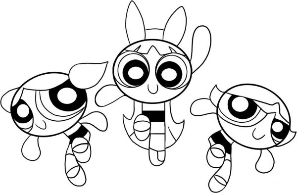 powerpuff girls coloring pages